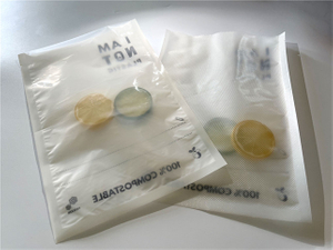 Custom Heat Seal Laminated Compostable Vacuum Packaging with Textures Europe