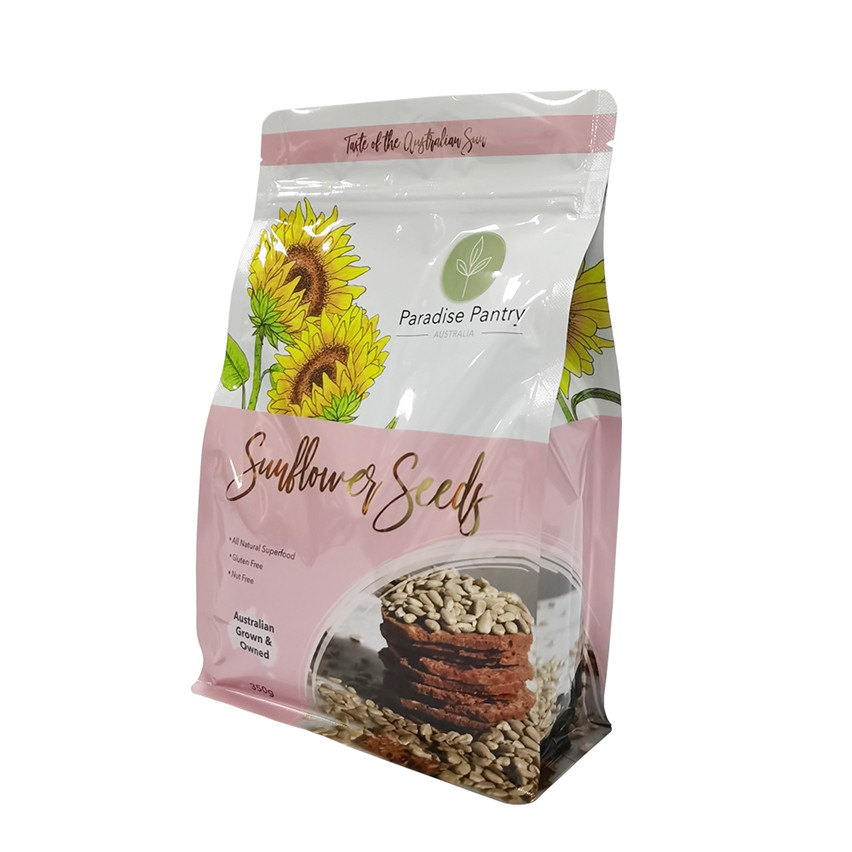 Best Sustainable Creative Design Flat Bottom Snack Packaging Bags Wholesale
