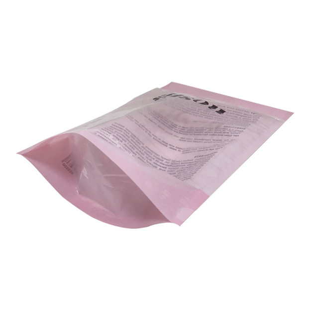 Heat Seal Sustainable K Bottom Seal Stand Up Ziplock Packaging Clothing
