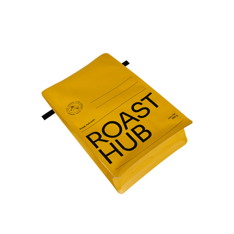 Customized Logo Low Price Laminated Aluminum Foil Flat Bottom Coffee package Bag with Valve