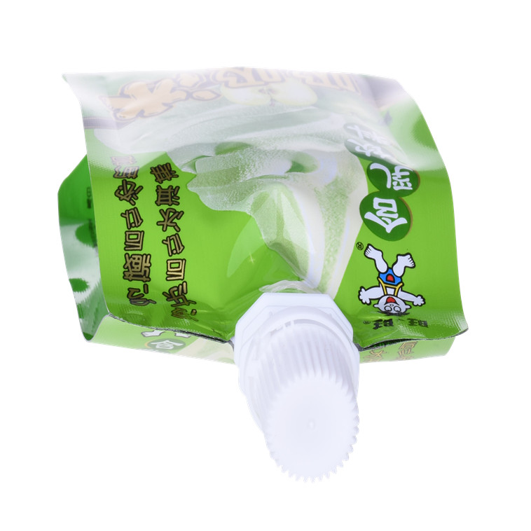 Green PE Tomato Sauce Packaging Liquid Sample Pouch