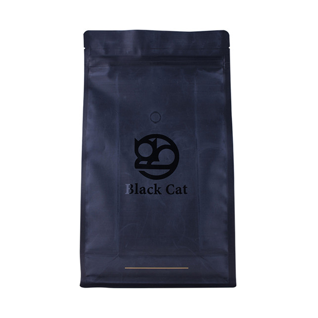 Compostable laminated 12oz biobased coffee bag with valve