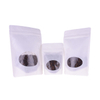 Compostable white kraft coffee ziplock bag doypack biobased