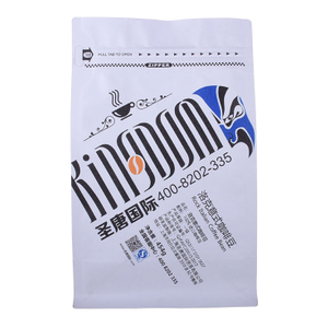 Eco Flat Bottom Heat Seal Foil Lined Matte Finishes Coffee Packaging Bag Manufacturer