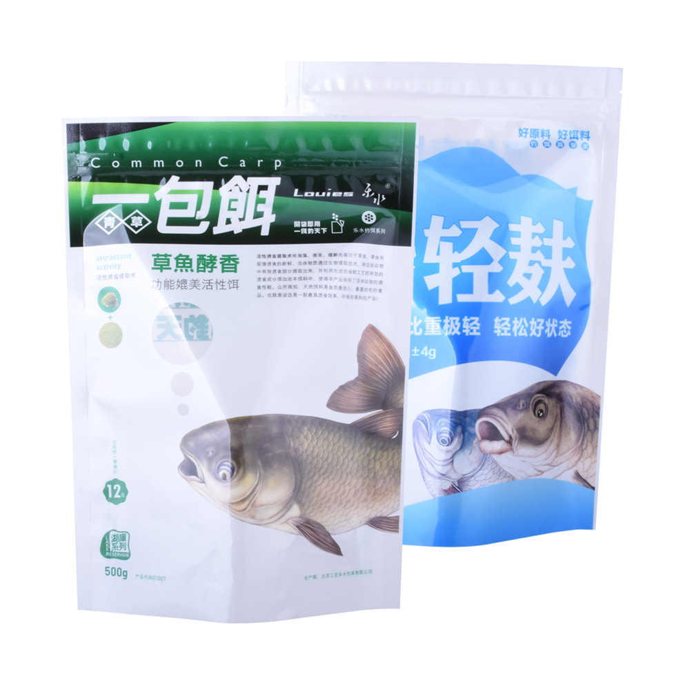 Sustainable materials fish food bag oragnic packaging pet food