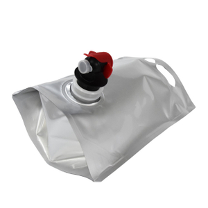 Strong anti-leak wine bag with tape pouch for wine with handle