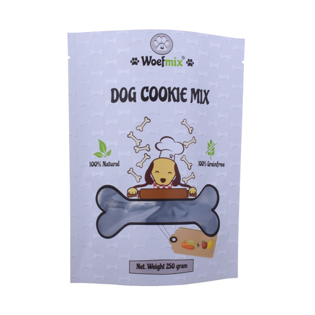 Recycling Green Plastic pet food pack stand up pouch
