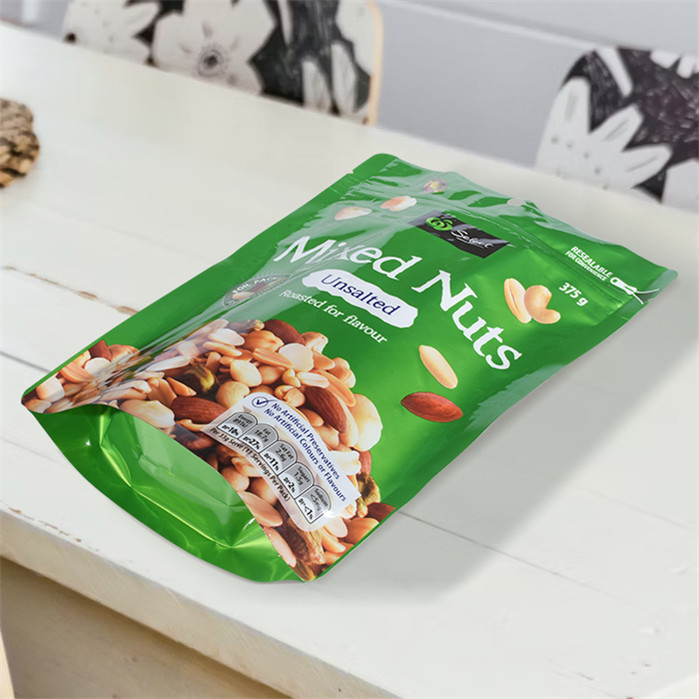 Personalized Printed Aluminum Foil Small Stand Up Plastic Bags for Nuts