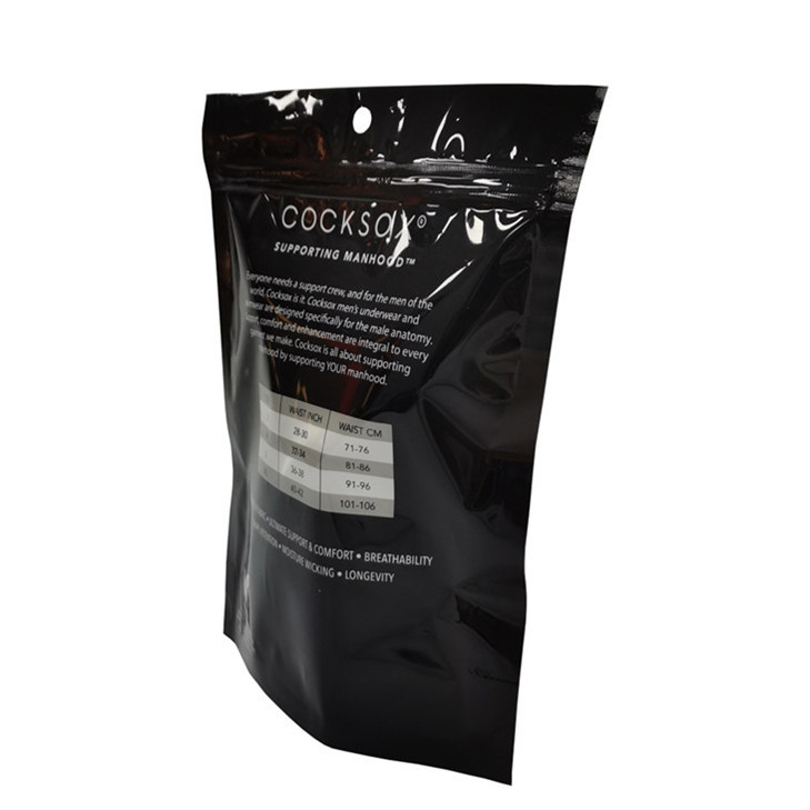 Glossy Finish Colourful Biodegradable Doypack Zipper Bags Manufacturing