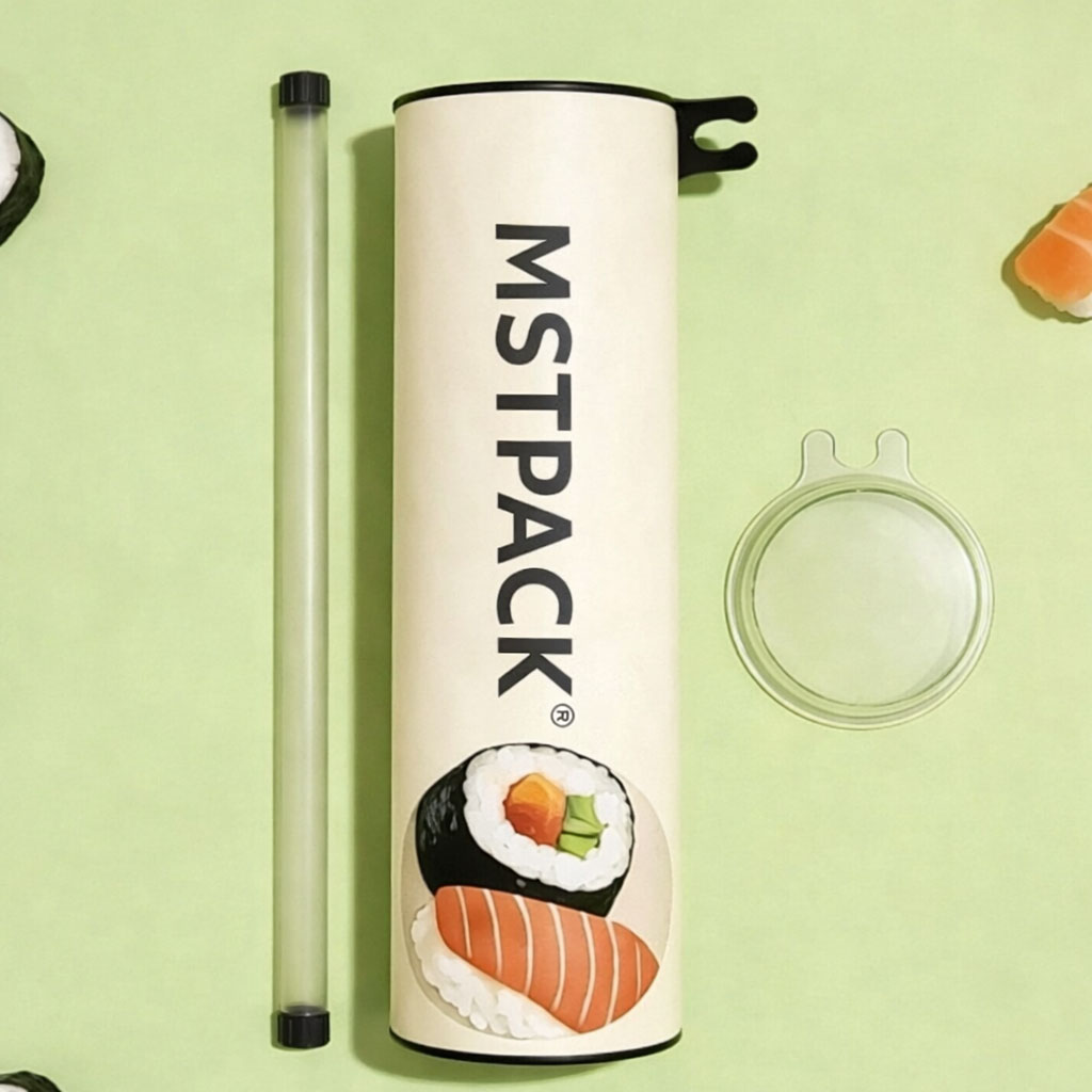 Take Away Sushi Push Pop Container