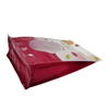 Recycle Dried Food Pckaging Stand Up Nuts Pouch Flat Bottom Dried Fruit Bag With Window