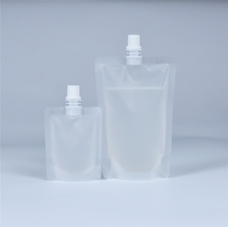 Recyclable Stand Up Water Packaging Spout Bag For Juice