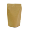 Compostable Brown Kraft Paper Stand up Pouch Coffee Packaging Bags 