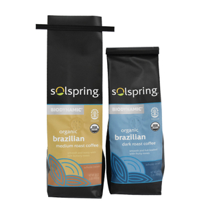 Custom Print  biodegradable Side Gusset Coffee Packaging with Valve & Tin Tie