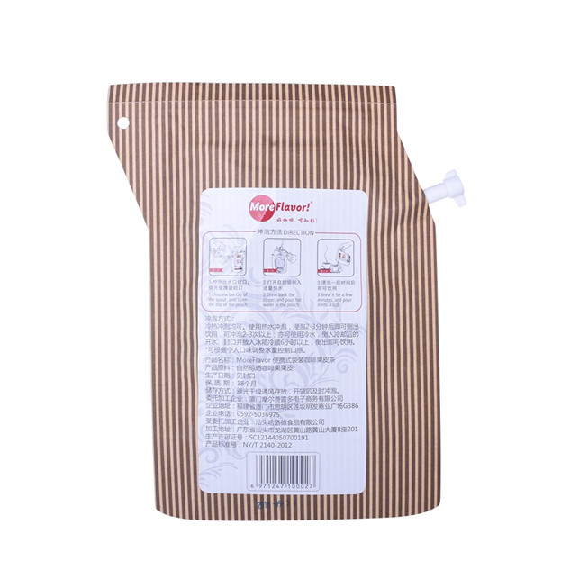 Potable coffee & tea brewer bag with spout