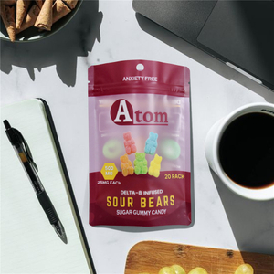 Plant-based Recyclable Resealable Child Resistant Packaging Bags for CBD Gummy Bears