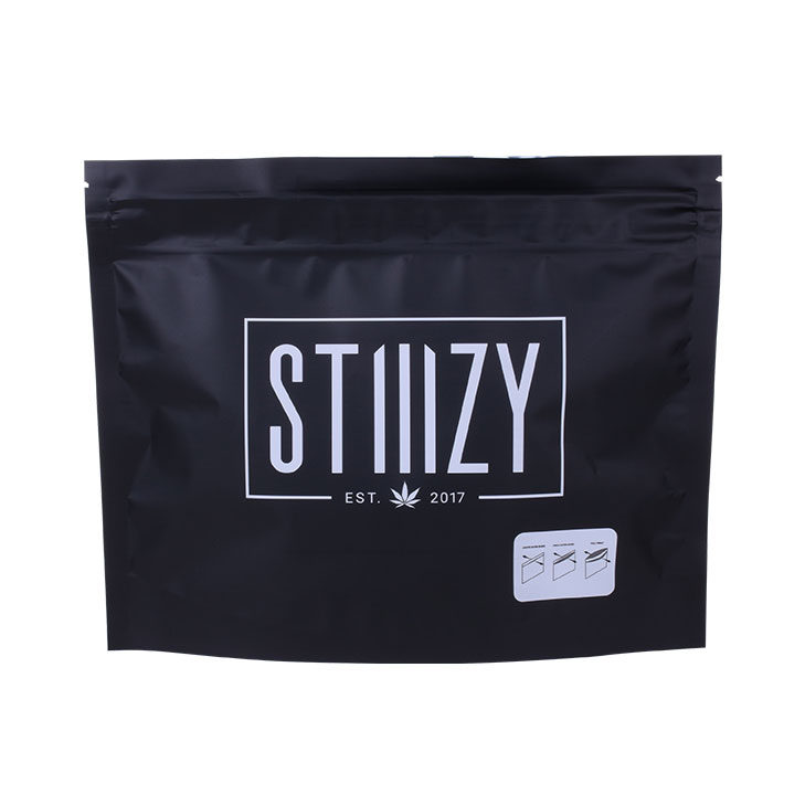 Customized Logo Printing Stand Up Marijuana Cannabis Packaging Pouch Bag with Child Resistant Zipper