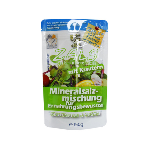 Recyclable pouch laminated plastic bag for sugarcane with seal