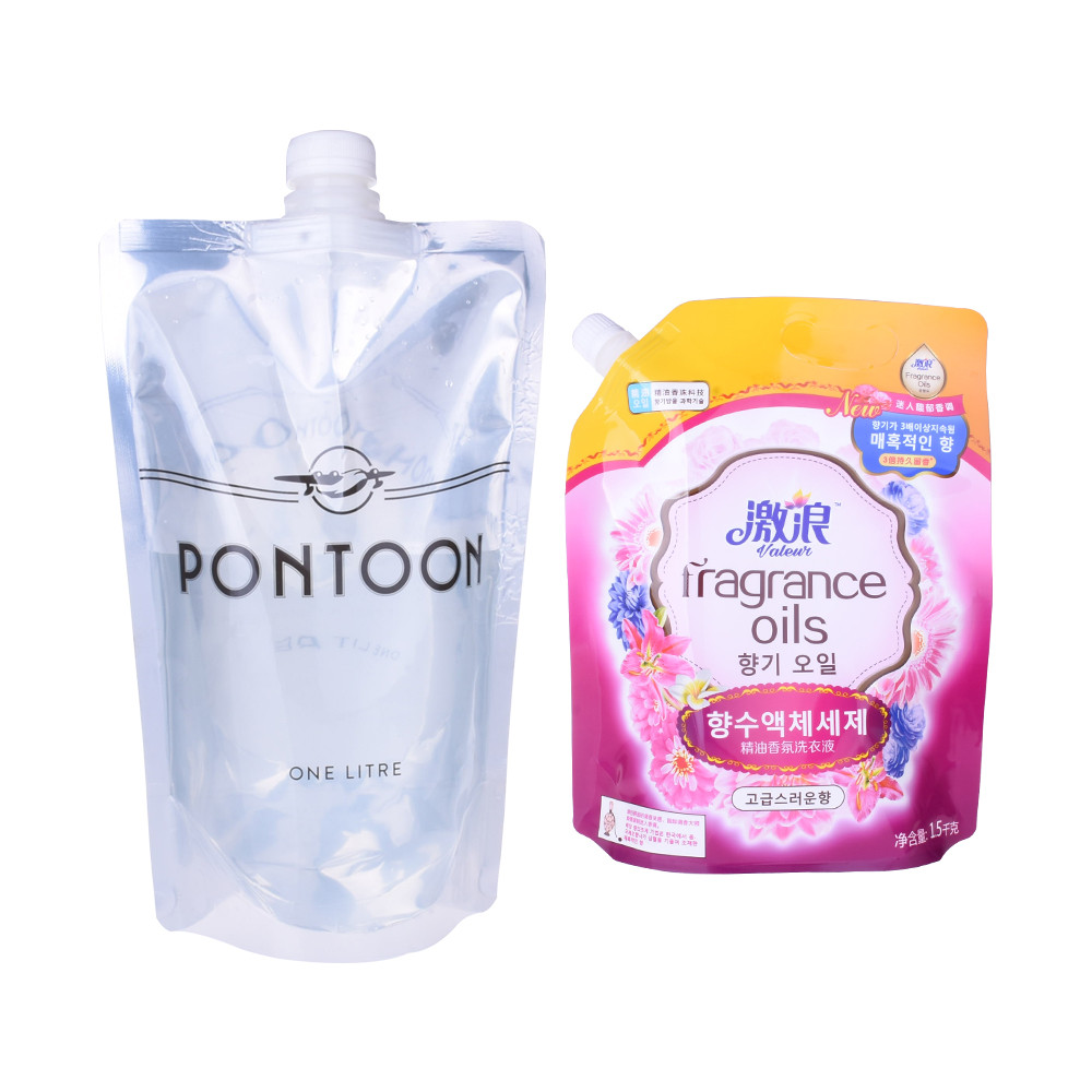 Recyclable Eco Friendly Spouts Packaging Pouch Transparent 