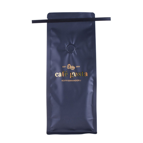 Black Printing Heat Sealed Coffee Bags With Valve Uk