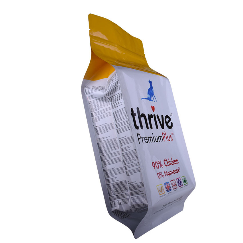 Matte Printing Gravure Printing Oxo Biodegradable Side Gusset Pouch Pet Food Bag with Ziplock