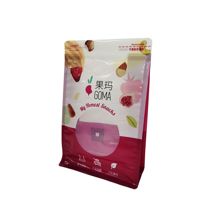 China Manufacturer Recycled Clear Plastic Stand Up Pouch Kraft Pet Food Packaging Bag