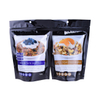 Flat cello bags coloured ziplock bags oatmeal smoothie bag oatmeal banana pancakes bag energy bars packaging