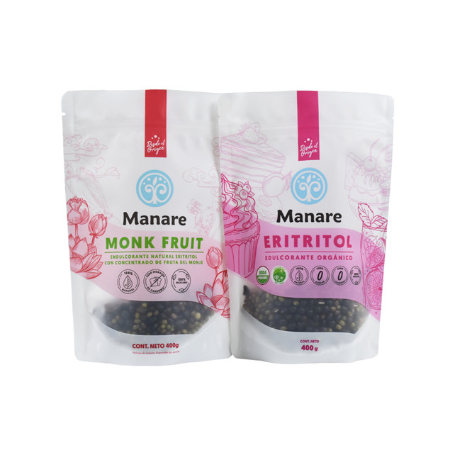 Best price standard top zip paper pouch manufacturers recyclable food pouches biodegradable cello bags