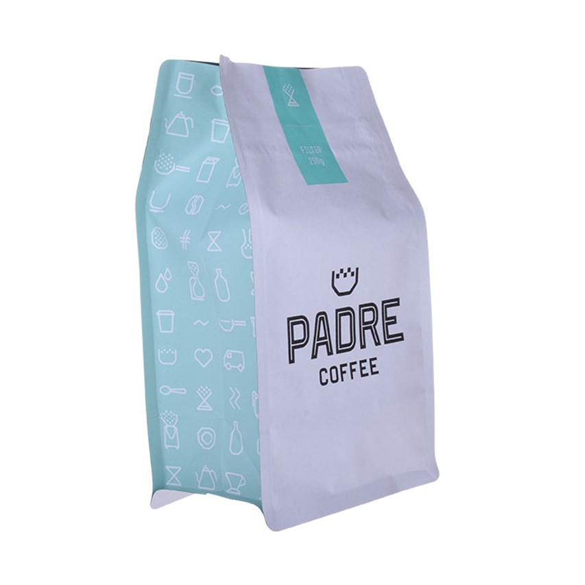 Colorful Printing Compostable Recycle Paper Bags Biodegradable Wrapper Best Coffee Pouches