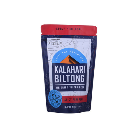 Sustainable Laminated plastic jerky bags by digital printing
