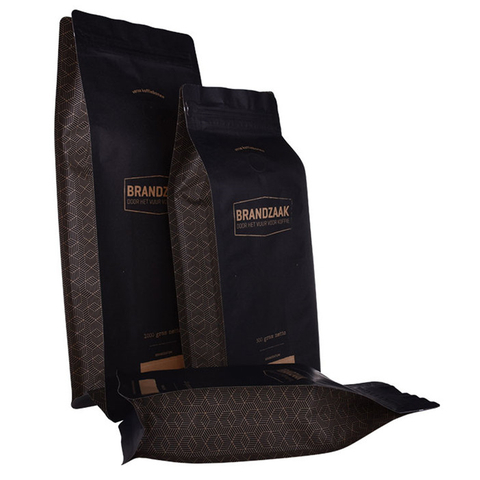 Biodegradable ecologic laminate kraft paper bag printed coffee packing