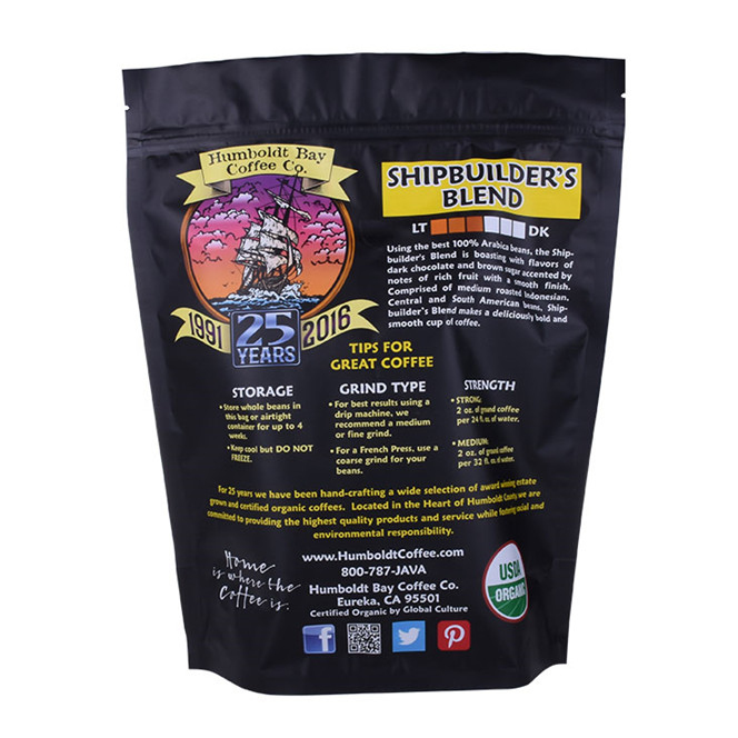 Sustainable recyclable resealable bags zipped with printing for food packing