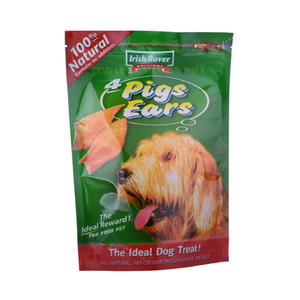 Custom Production Eco Zipper Plastic Stand Up Pet Food Bags China Supplier
