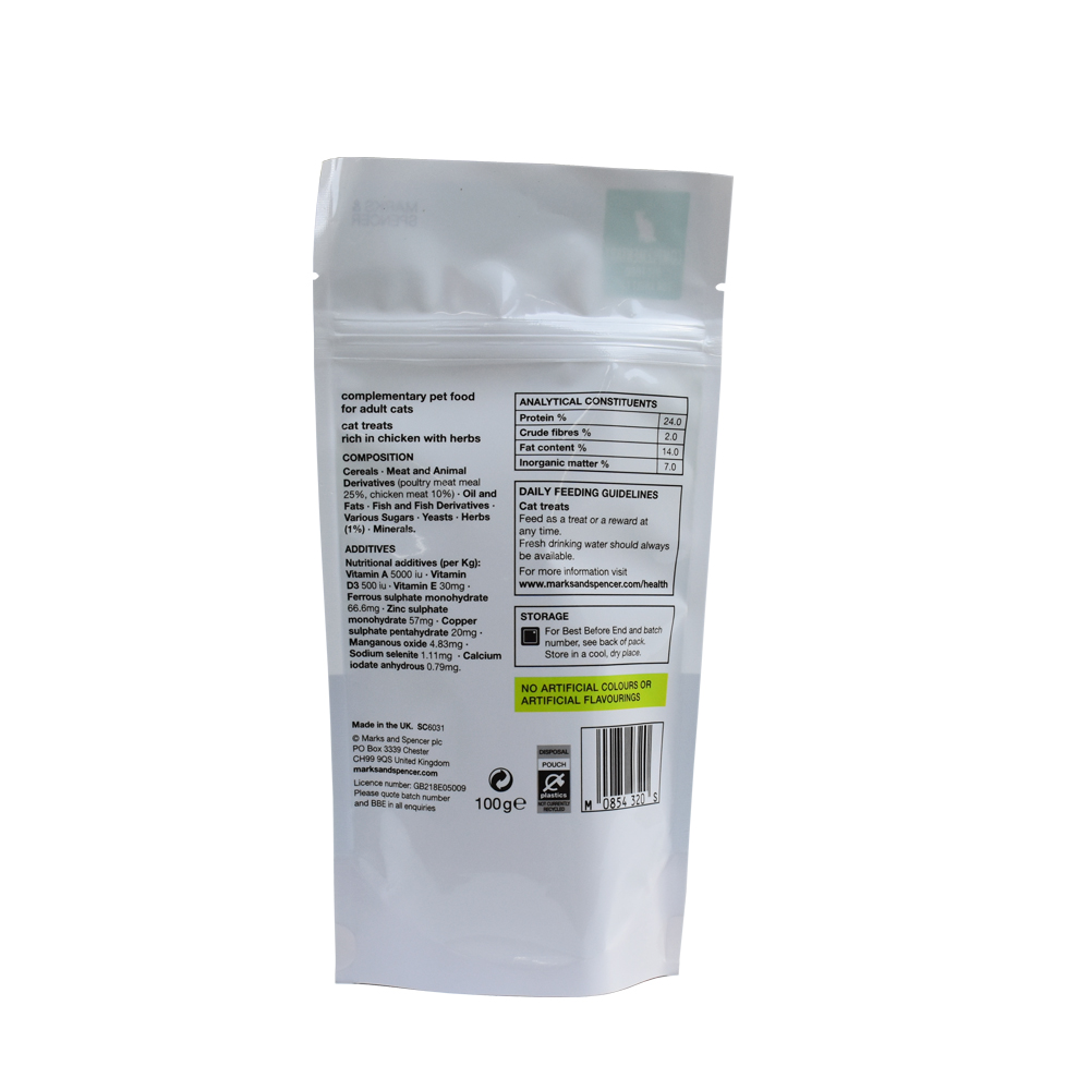 Customised Pbs Fully Biodegradable Polymer Material Fishing Lure Packaging Zipper Bag with Tear Notch