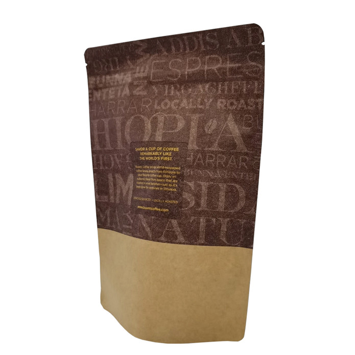 Flexible Packaging Moisture Proof Resealabele Food Grade Coffee Packing Paper Bag