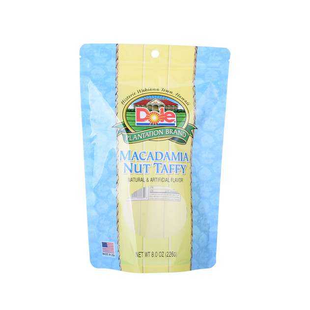Custom Heat Seal Recyclable Materials Flexible Packaging UV Spot Food Stand Up Pouch