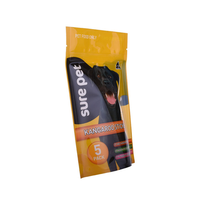 Renewable standard top zip poly bag with zipper dog food bags pet food bag
