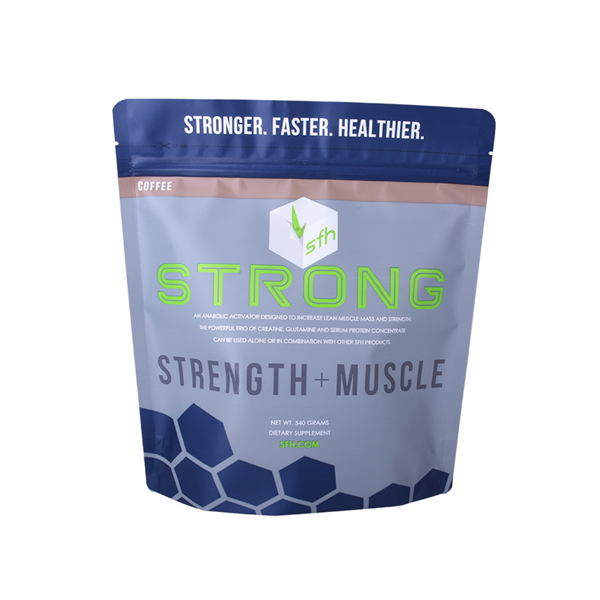 Biodegradable Customized Stand Up Nutrition Powder Pouch Wholesale