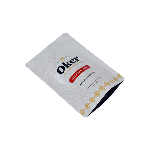 100% Biodegradable Food Grade Stand Up Plastic Coffee Zipper Bag