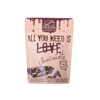 Organic materials Custom logo quad seal stand up pouch for chocolate