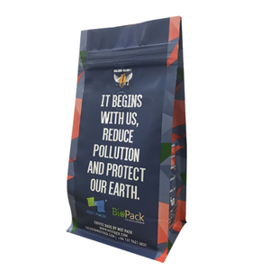 Resealable Custom Production Flat Bottom Aluminum Foil Coffee Bag Wholesale 