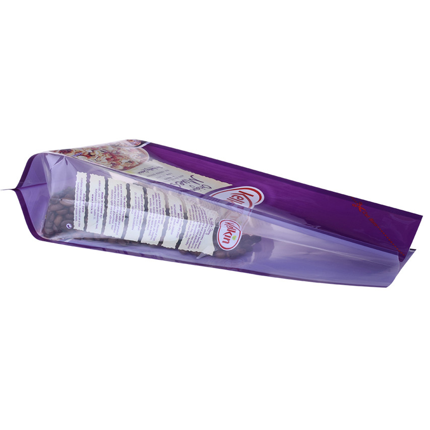 Plastic Zip Lock Glossy Finish Custom Paper Bags No Minimum Compostable Bags with Handles Wholesale Snack