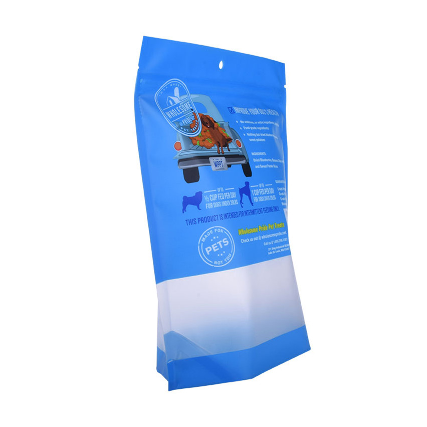 Top Quality Customized Print Small Eco Plastic Stand Up Pet Food Pouch Packets