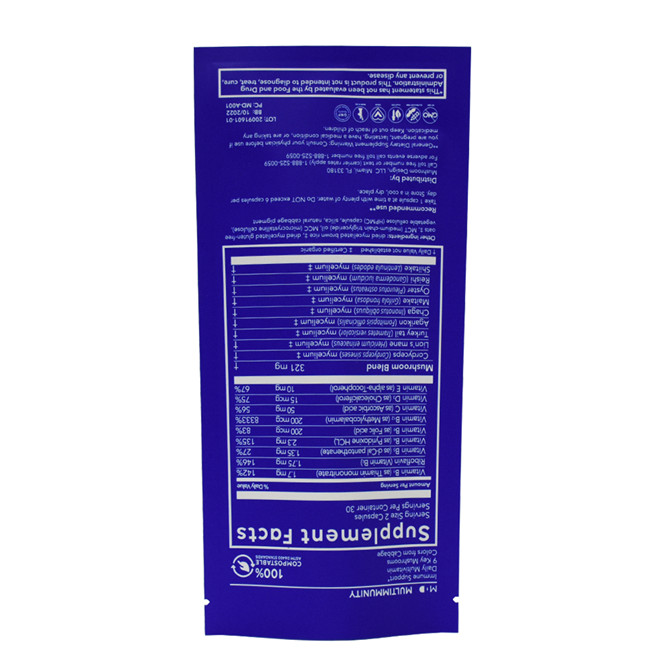 Heat Seal Customized Logo Matte Finish Tear Notch Flat Poly Bags