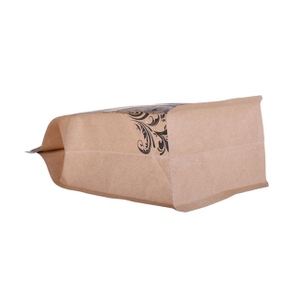 Custom Production Excellent Quality 100% Original Compostable Kraft Bags for Coffee
