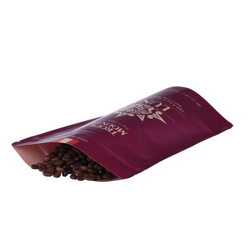 Excellent Quality Eco Friendly Custom Print Paper Stand Up Coffee Bag