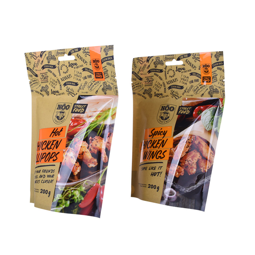 Biodegradable Custom Printed Stand Up Pouch Bag for Food Wholedsale