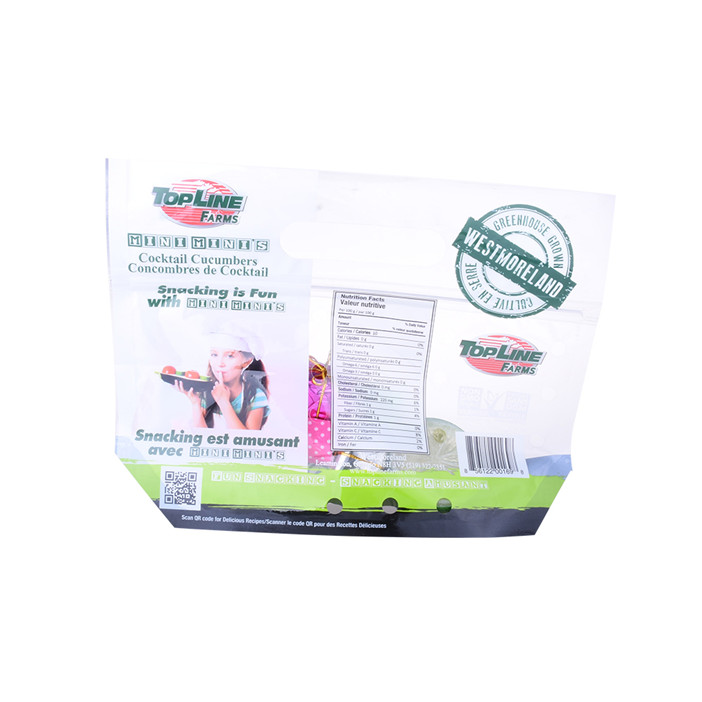 Laminate plastic clear resealable bags with your logo printing to pack fruit