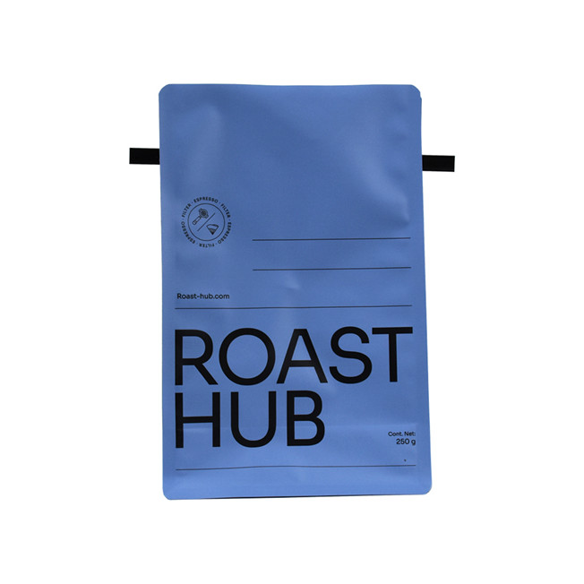 China Supplier Custom Printed Sustainable Packaging Standard Top Zip Bag for Coffe