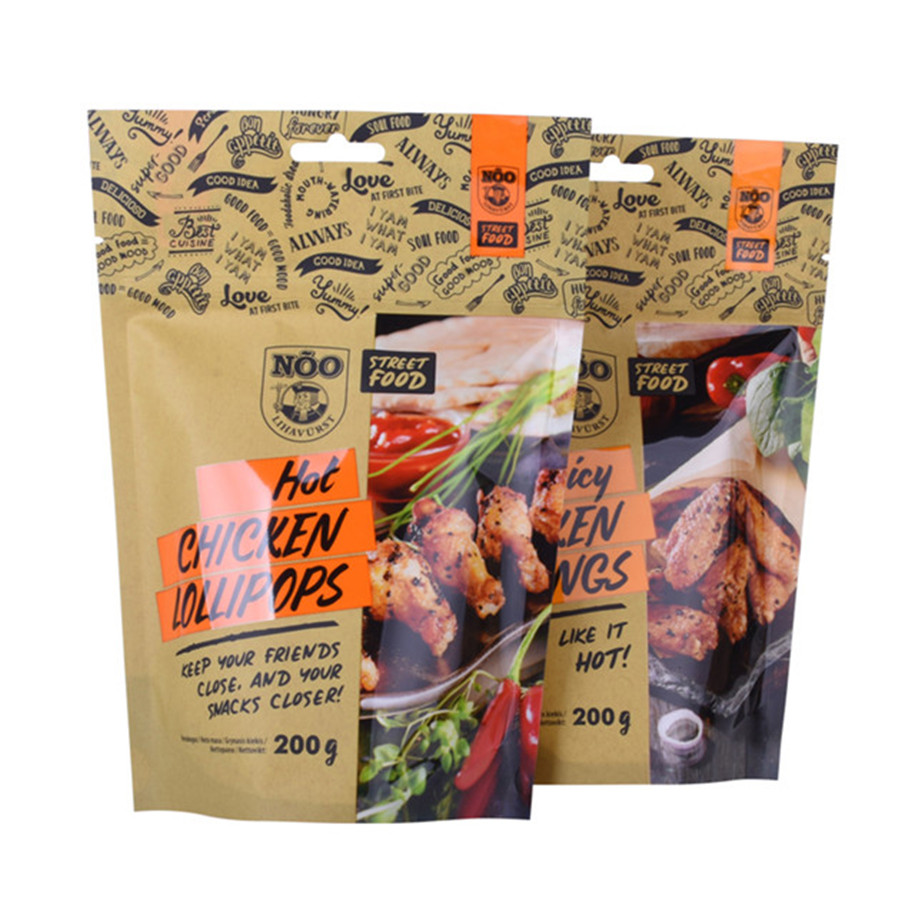 Manufacturers Varnishing Beef Jerky Packaging Bag Stand Up Pouch